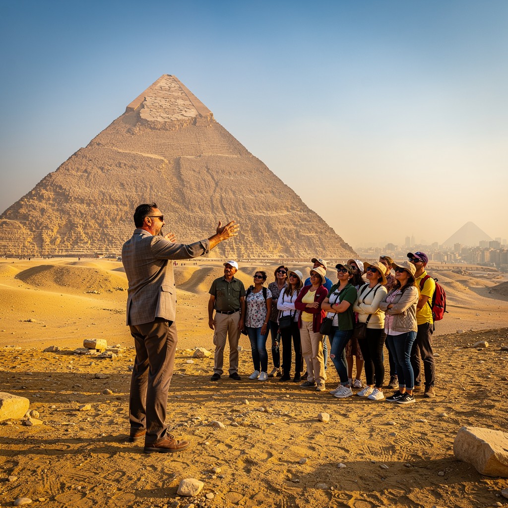 Pyramids of Giza at sunrise — Day 2 of the 10 days in Egypt itinerary